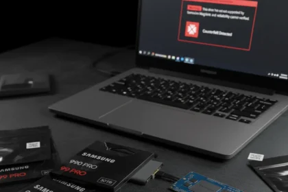 Counterfeit Samsung 990 Pro SSDs Flood Europe With Fake Hardware — AI-generated illustration