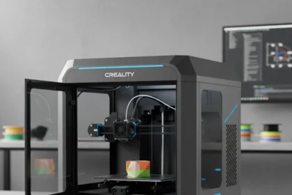 Creality K1C 3D printer hits $369—best price ever for fast enclosed design — AI-generated illustration