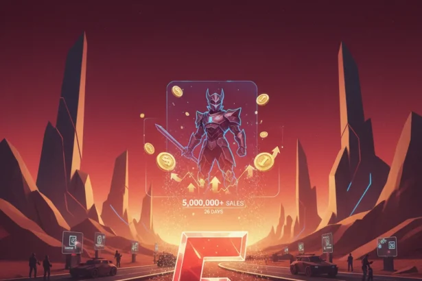 Crimson Desert hits 5M sales in 26 days, defying early skeptics — AI-generated illustration