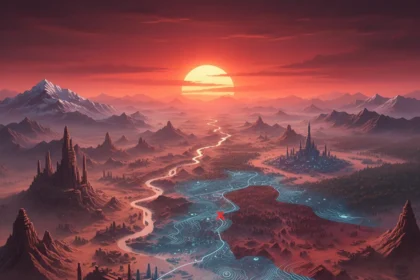 Crimson Desert's Massive Map Justifies 160+ Hours of Exploration — AI-generated illustration