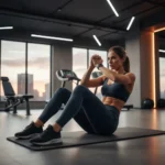 Crunch smash exercise sculpts abs and obliques better than crunches — AI-generated illustration