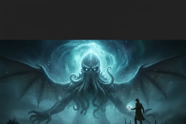Cthulhu: The Cosmic Abyss impresses with UE5 visuals but stumbles on horror — AI-generated illustration