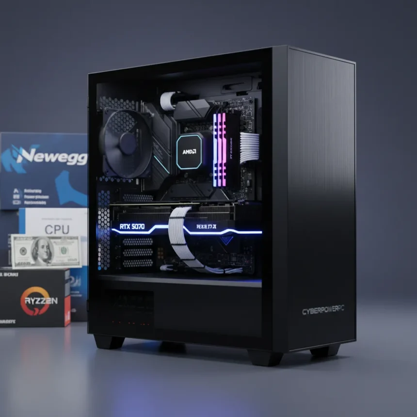 CyberpowerPC RTX 5070 7800X3D Build Beats DIY Costs by $100