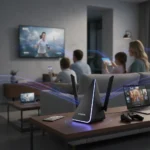 D-Link Aquila Pro AI R95 brings Wi-Fi 7 speed to busy households — AI-generated illustration