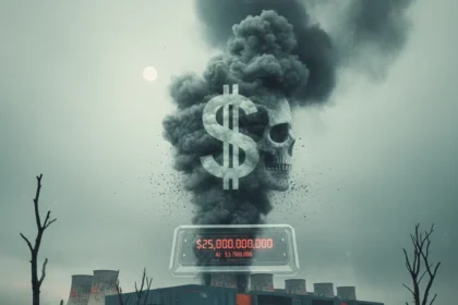 Data center pollution costs $25 billion yearly in hidden health damages — AI-generated illustration