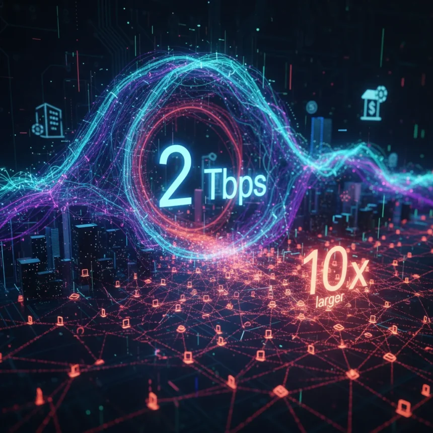 DDoS botnet attacks hit 2Tbps as hacker networks grow 10x larger — AI-generated illustration