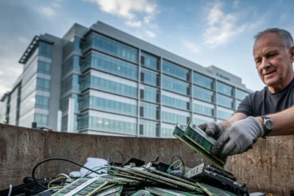 DDR4 ECC RAM Worth $20,000 Rescued From E-Waste Dumpster — AI-generated illustration