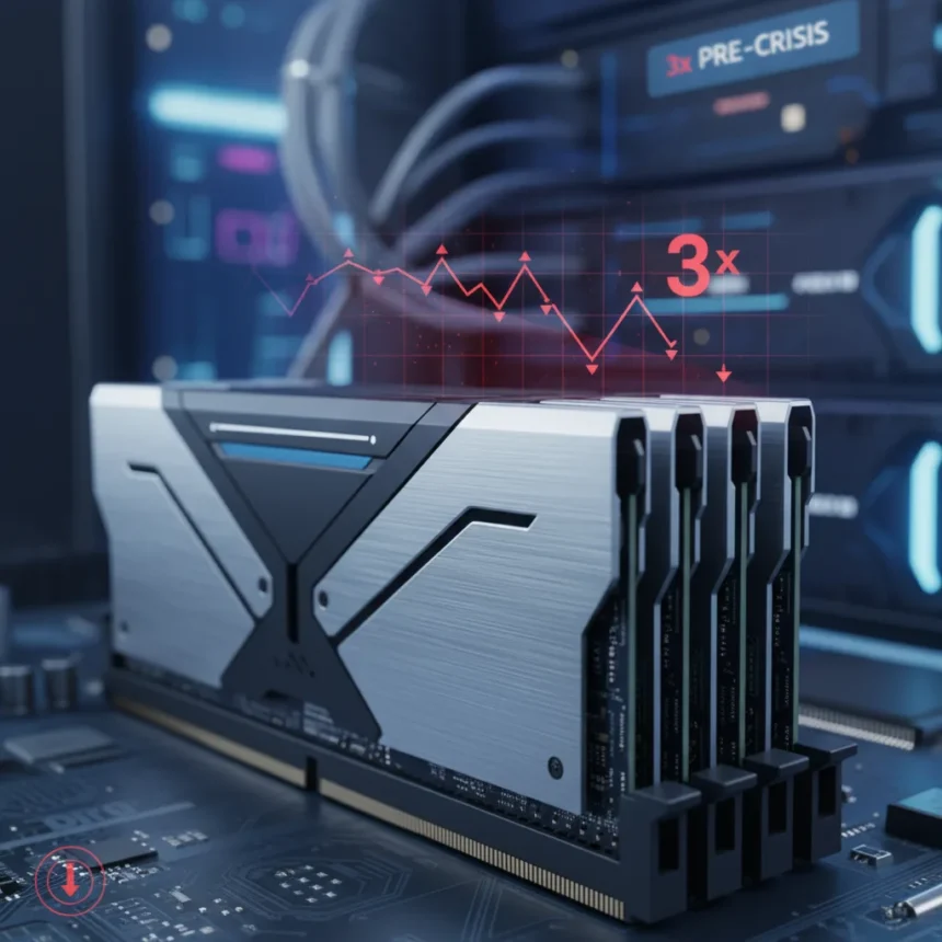 DDR5 RAM prices drop but remain far above normal