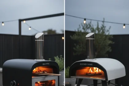Delivita Flow dual-fuel pizza oven challenges Gozney's market dominance — AI-generated illustration