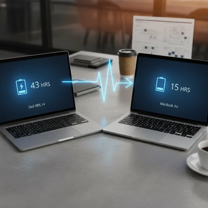 Dell XPS 14 battery life claim beats MacBook Air by 28 hours