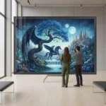 Turkish artist Deniz Defne Acerol merges nature and fantasy — AI-generated illustration