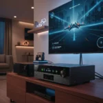 Denon's Latest AVR Takes Direct Aim at Sony's Winning Formula — AI-generated illustration