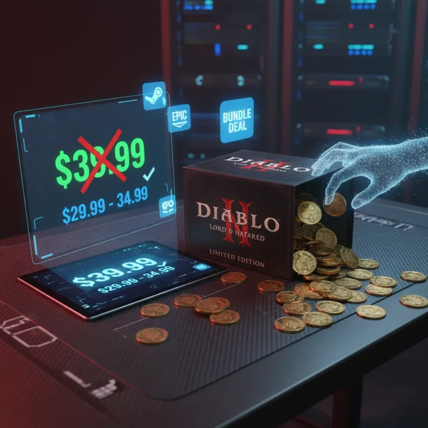 Diablo 4: Lord of Hatred deals beat official pricing — AI-generated illustration