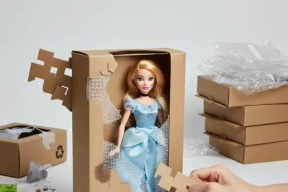 Disney's plastic-free Princess doll packaging redesign faces real obstacles — AI-generated illustration