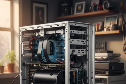 DIY Mac Pro enclosure hack reveals creative fix for 2013 model limits — AI-generated illustration