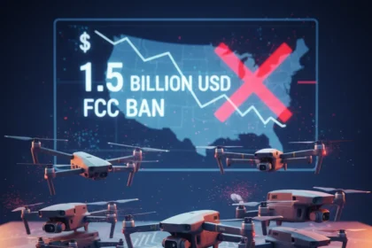 DJI US drone ban could cost the company $1.5 billion this year — AI-generated illustration
