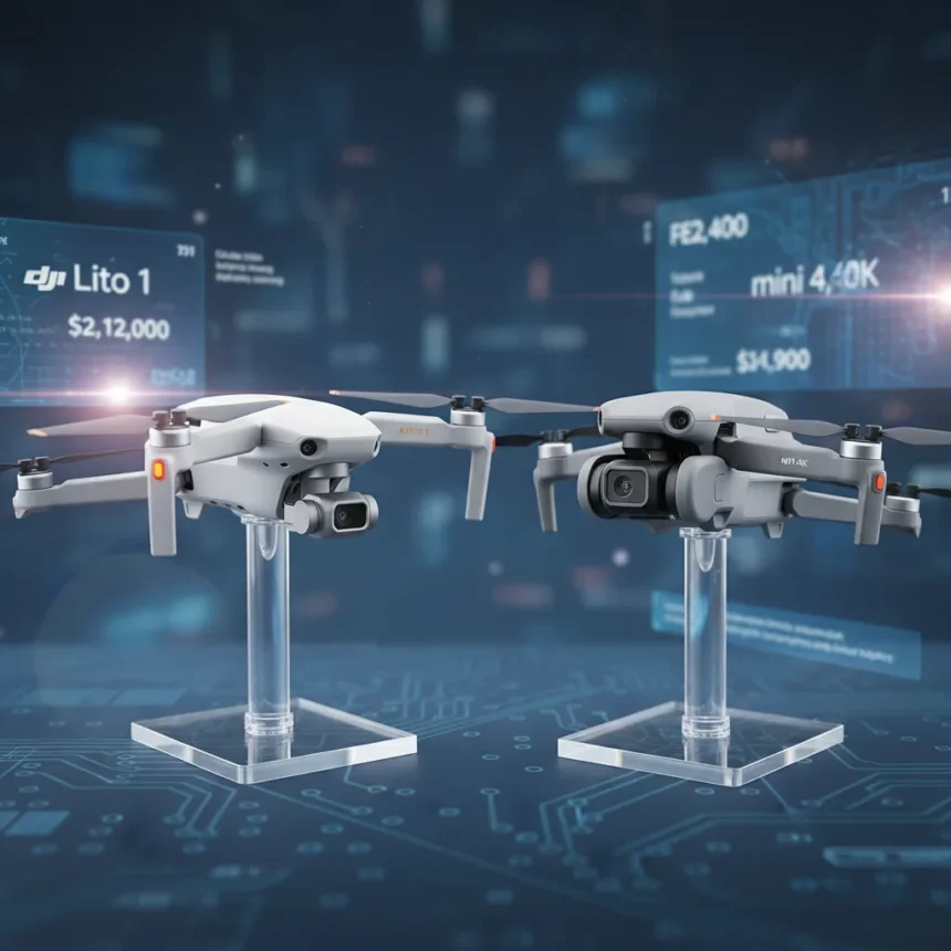 DJI Lito 1 vs Mini 4K: Which beginner drone to buy now — AI-generated illustration