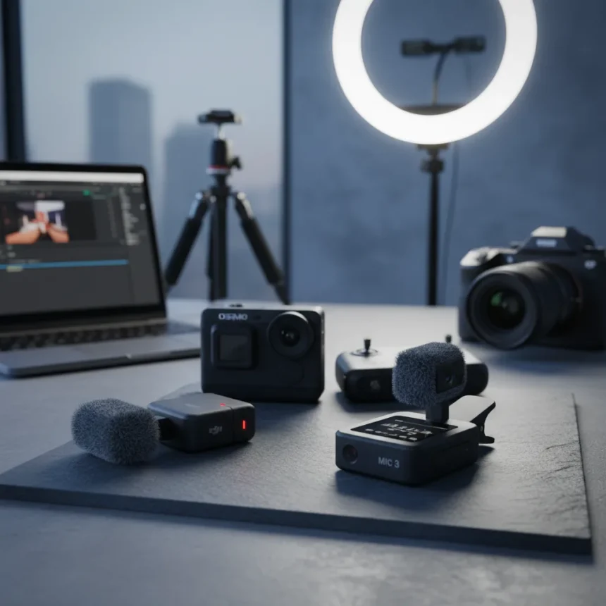 DJI Mic 3 Dominates Content Creation Despite Real Flaws — AI-generated illustration