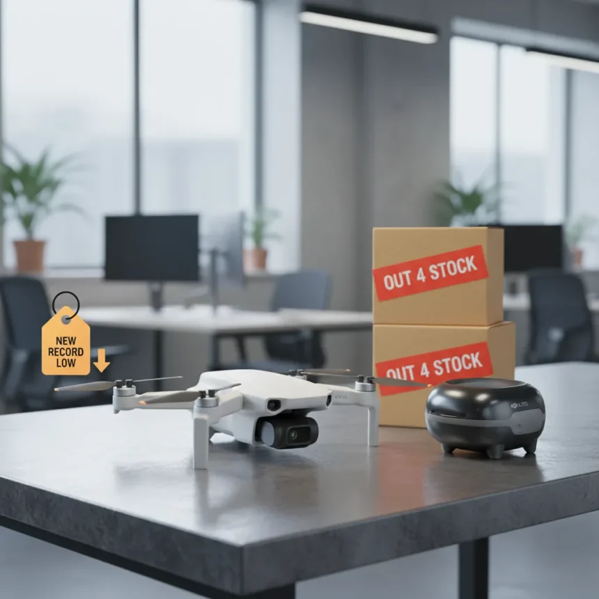 DJI Mini 4K hits record low as DJI Lito launch creates buzz — AI-generated illustration