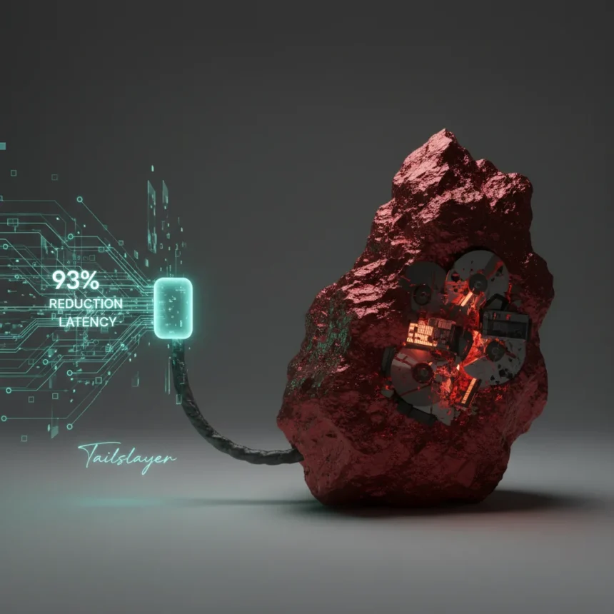DRAM refresh latency cut 93%, but the cost is brutal — AI-generated illustration