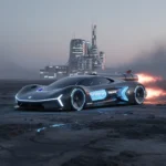 Dreame's rocket-powered EV hypercar concept defies logic — AI-generated illustration