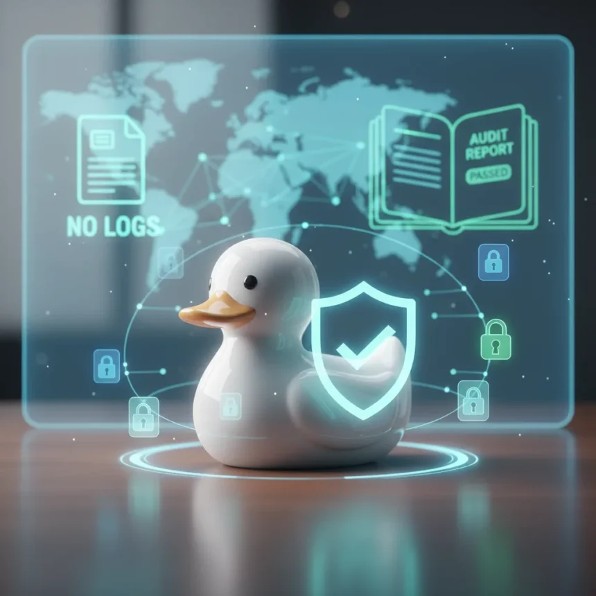 DuckDuckGo VPN passes independent no-logs audit — AI-generated illustration