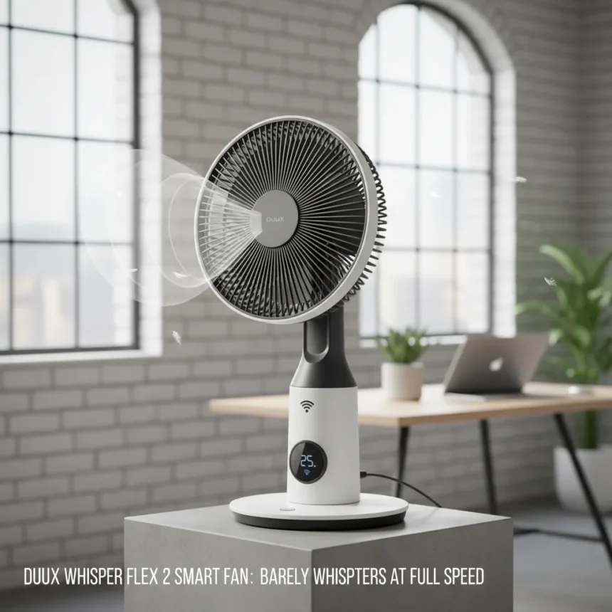 Duux Whisper Flex 2 Smart Fan Barely Whispers at Full Speed — AI-generated illustration