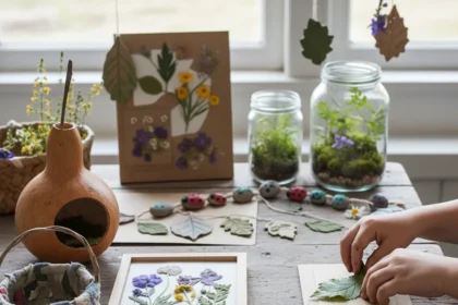 Earth Day nature crafts: DIY projects without the hype — AI-generated illustration