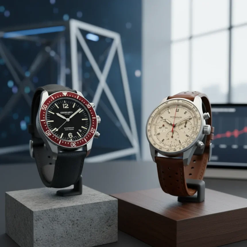 Eberhard & Co's New Vintage Collections Deliver Timeless Design — AI-generated illustration