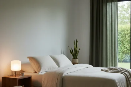 Eco-friendly bedroom swaps that actually improve your sleep — AI-generated illustration