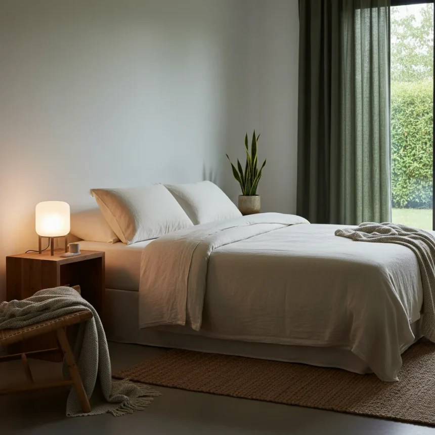 Eco-friendly bedroom swaps that actually improve your sleep — AI-generated illustration