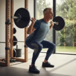 Elite leg strength after 60 requires this squat benchmark — AI-generated illustration