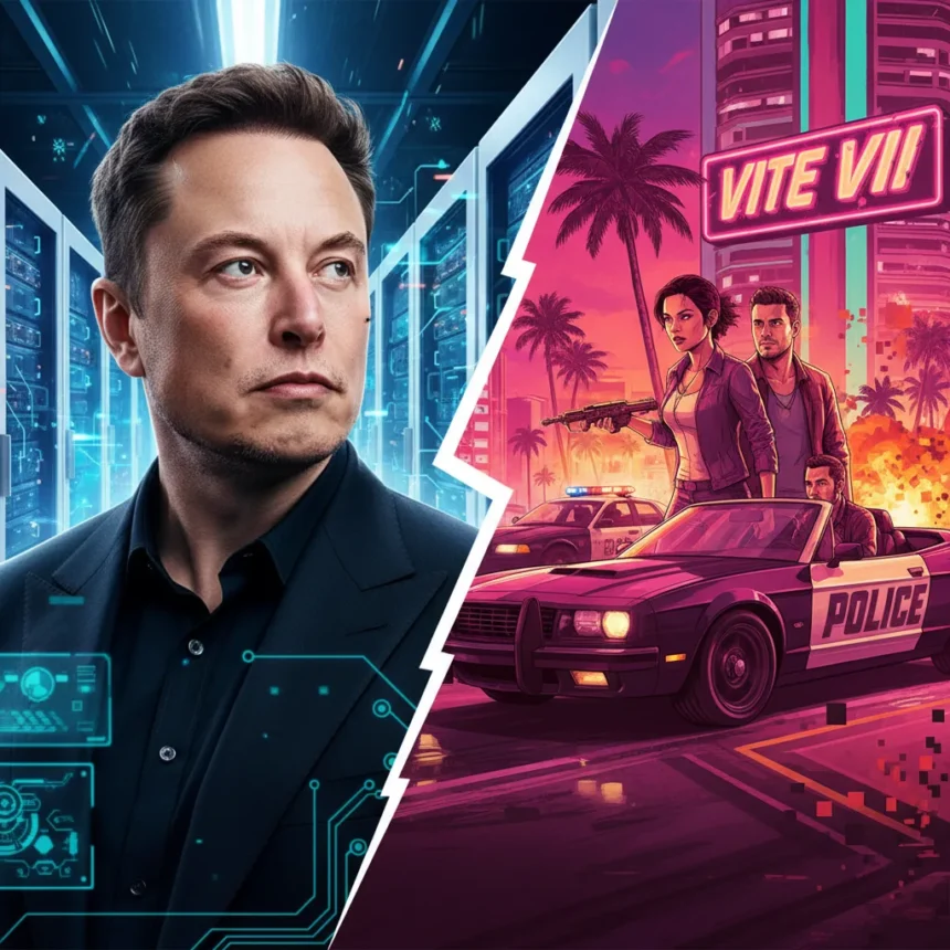 Elon Musk vs GTA VI: What the gaming row reveals — AI-generated illustration