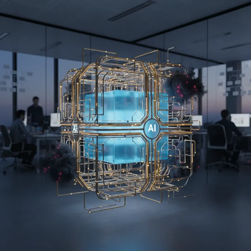 Enterprise generative AI governance: Beyond policy to operational control — AI-generated illustration