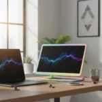 Espresso Lite 15 Portable Monitor: Budget Colors Hide Brightness Limits — AI-generated illustration