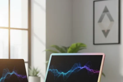 Espresso Lite 15 Portable Monitor: Budget Colors Hide Brightness Limits — AI-generated illustration