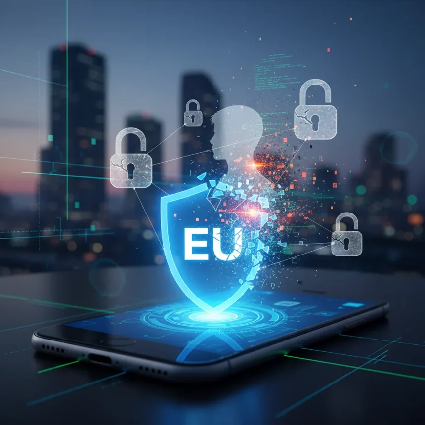 EU age verification app privacy flaws exposed within hours of launch — AI-generated illustration