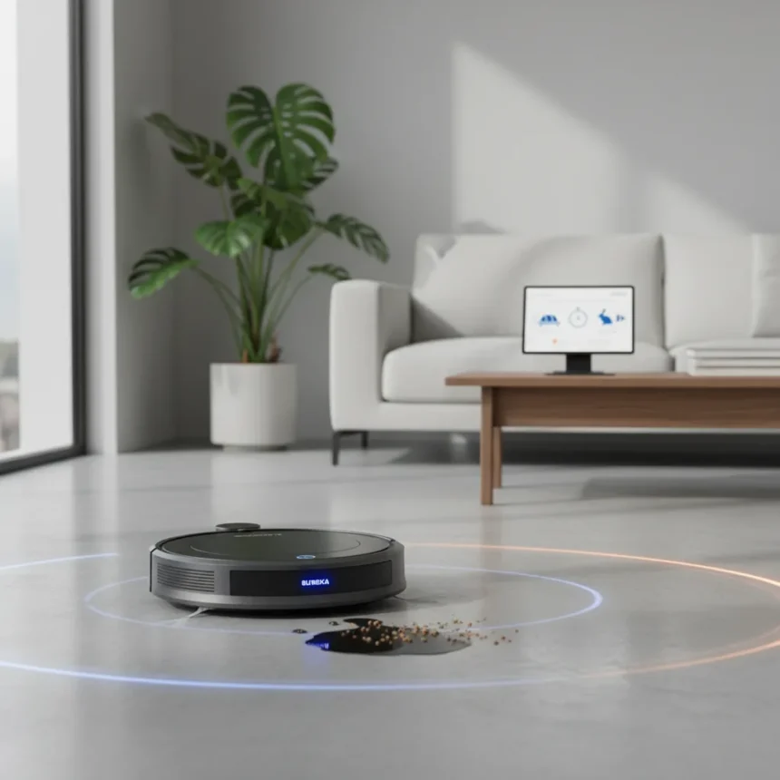Eureka J15 Max Ultra robot vacuum checks all the boxes, just slowly — AI-generated illustration