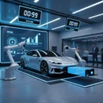 EV battery swapping in 99 seconds beats chargers entirely — AI-generated illustration