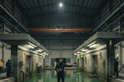 Exit 8 Director Reveals Practical Analog Technique Behind Horror — AI-generated illustration