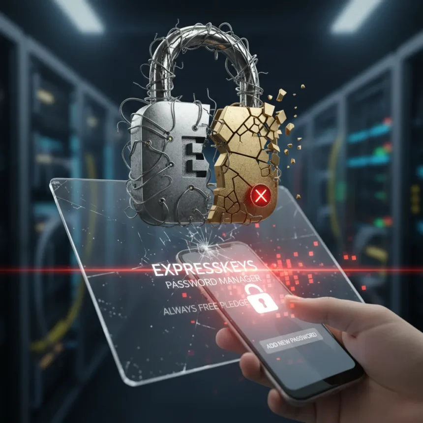 ExpressVPN breaks its password manager promise to users — AI-generated illustration