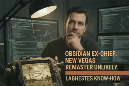 Fallout: New Vegas Remaster Unlikely, Says Obsidian's Former Chief — AI-generated illustration