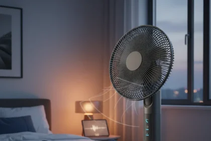 Sleep mode features on fans solve the real problem — AI-generated illustration