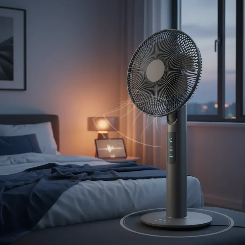 Sleep mode features on fans solve the real problem — AI-generated illustration