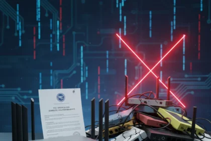 FCC's US-only router ban reshapes the consumer networking market — AI-generated illustration