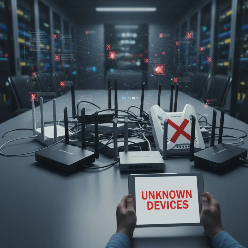 FCC router ban exposes a critical network security blind spot — AI-generated illustration