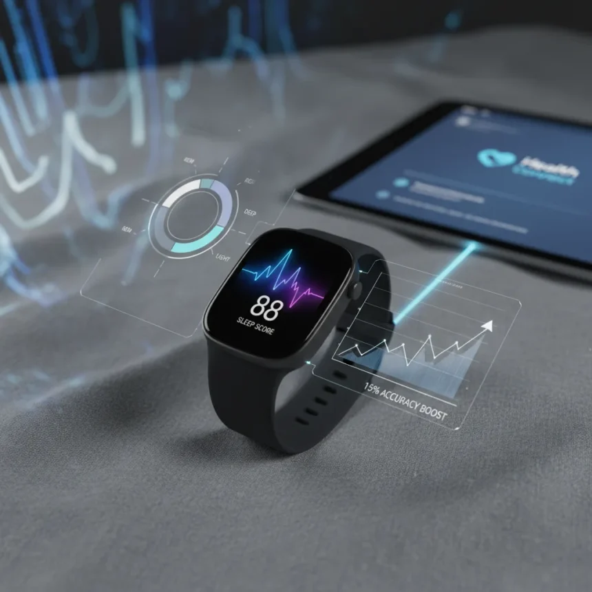 Fitbit Sleep Score overhaul brings 15% accuracy boost to wearables — AI-generated illustration