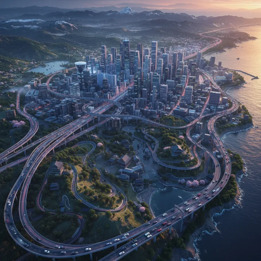 Forza Horizon 6 Japan map redefines open-world racing — AI-generated illustration