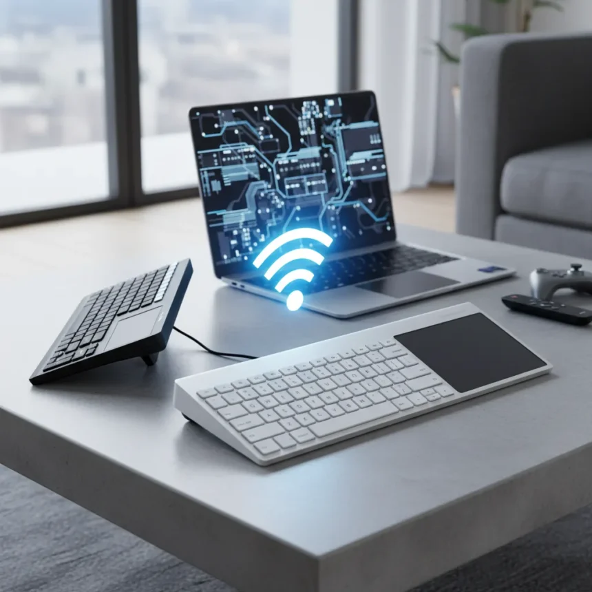 Framework's Wireless Touchpad Keyboard Finally Kills the Decade-Old Logitech — AI-generated illustration