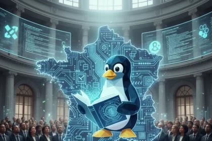 France's Linux switch signals a seismic shift in government tech sovereignty — AI-generated illustration